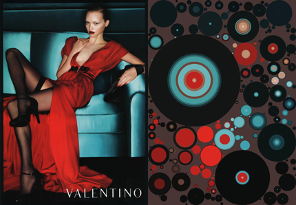 Valentino, before and after